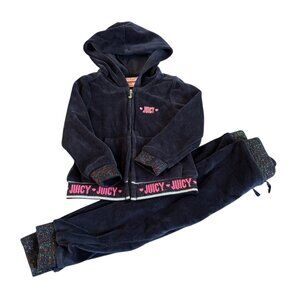 Juicy Couture Velour Track Suit Black Size 2T